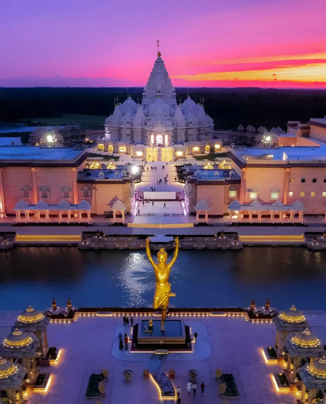 The stunning Akshardham Temple in Delhi stands as a testament to traditional Indian architecture.