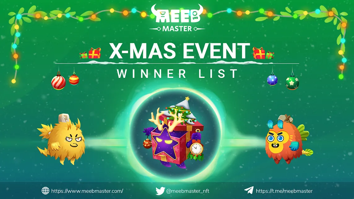 Meeb Master: Xmas Event Winner List