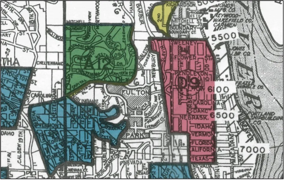 Redlining and Environmental Consequences in US Urban Areas