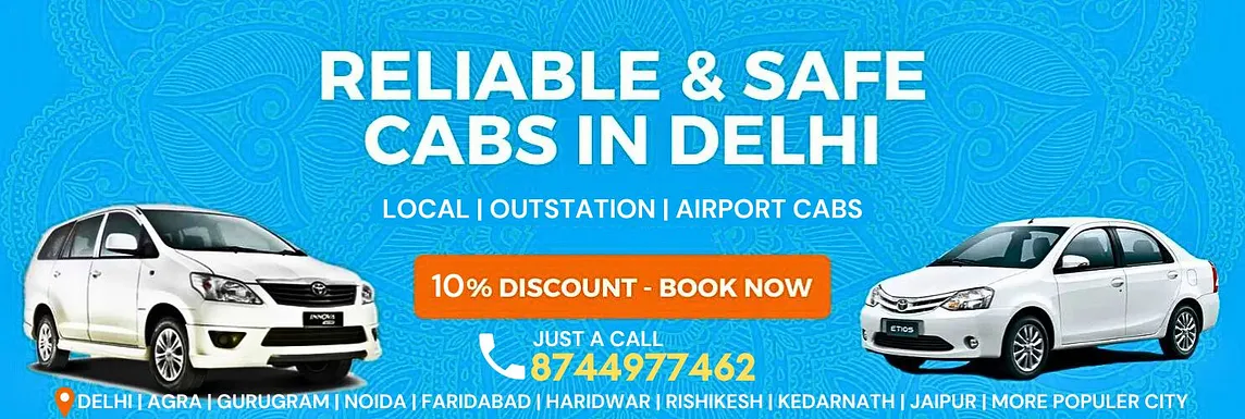 Get 10% OFF On Cab Rides In Delhi! 🚗 Local | Outstation | Airport Cab