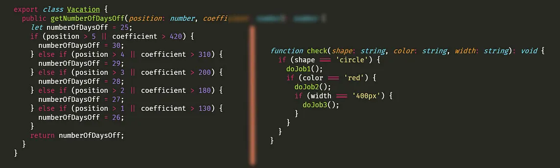 Refactoring: How to avoid nested or several conditionals within a function?