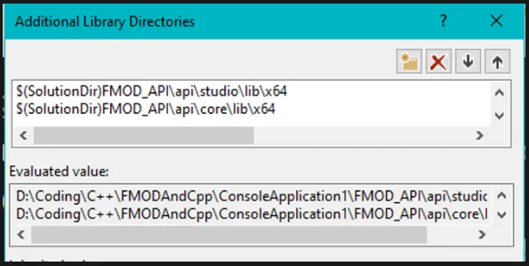 🔉 How to set up the FMOD API in Visual Studio