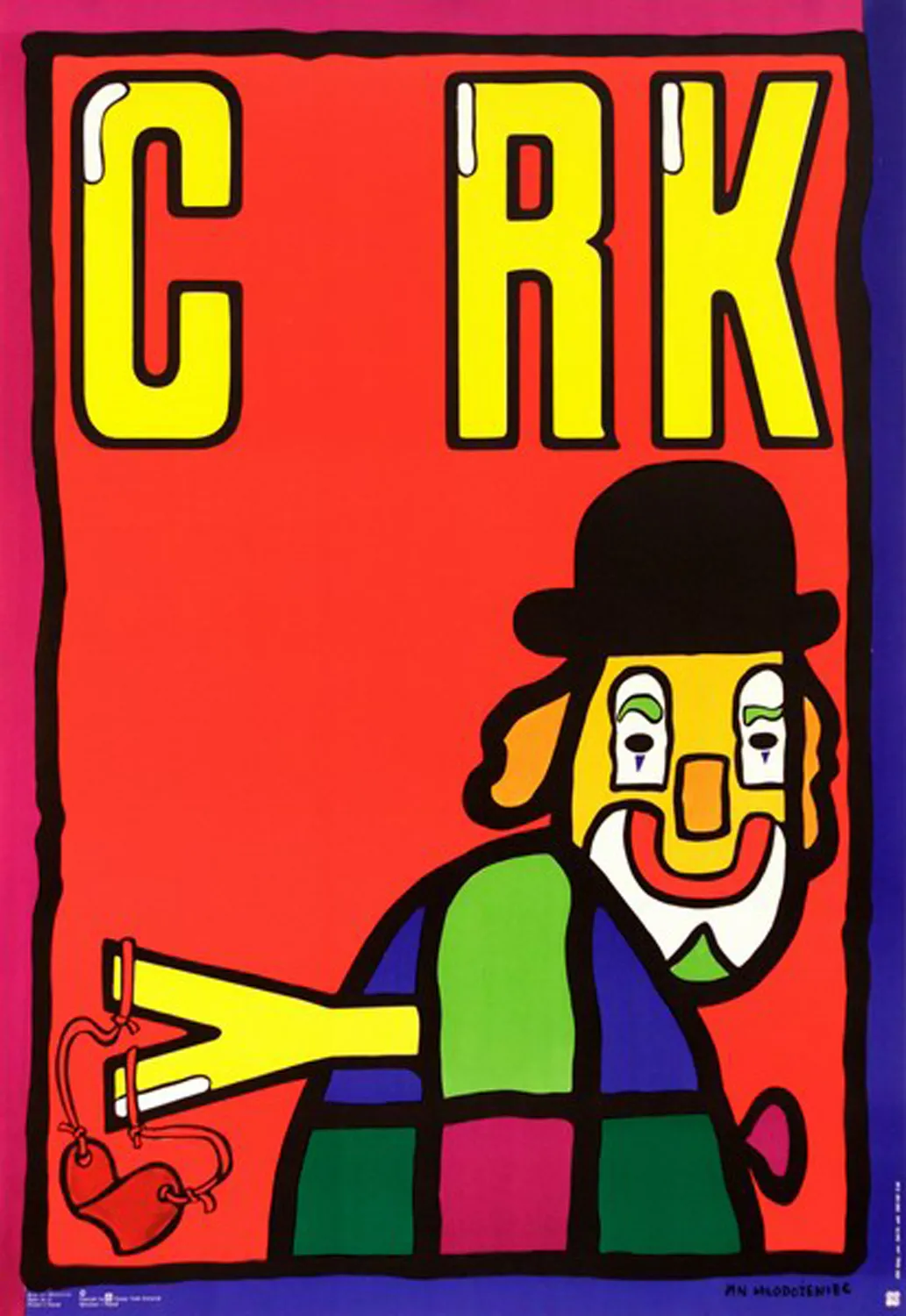 “Cyrk” poster designed by Jan Mlodozeniec (1929–2000), Poland (1974) — Document courtesy of Contemporary Posters, New York —  www.contemporaryposters.com