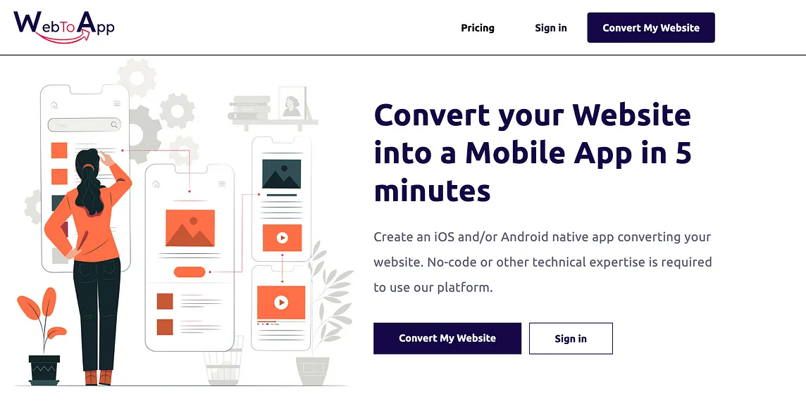 How to convert a Website to an Android App