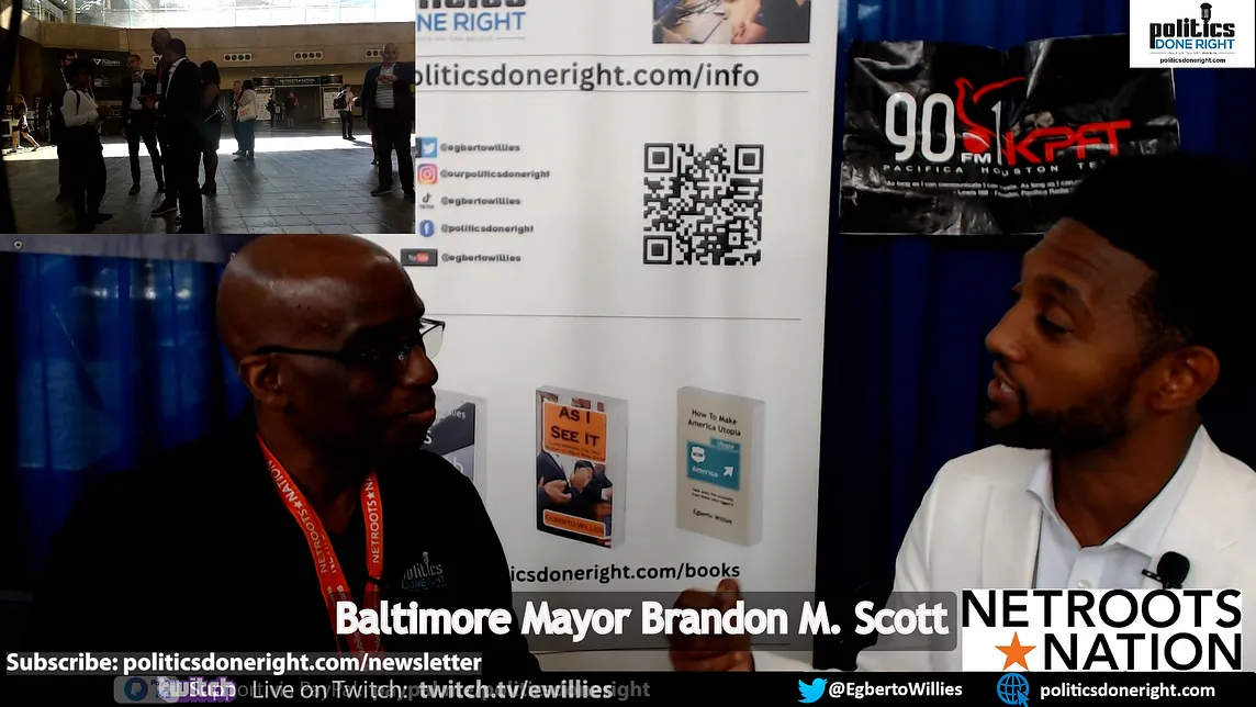 Brandon M. Scott, Baltimore Mayor, discusses his city and pushes back on Trump’s DEI comment.