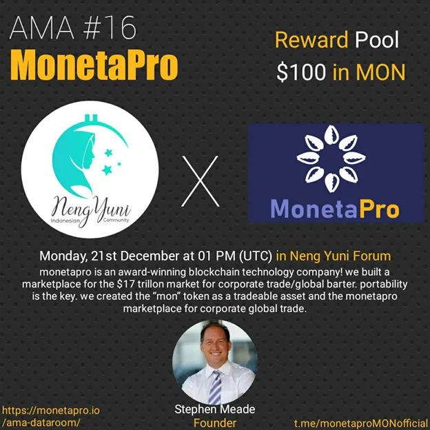 MonetaPro AMA Recap With Neng Yuni Forum