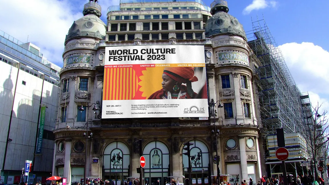 Creating a brand identity for the World Culture Festival 2023.