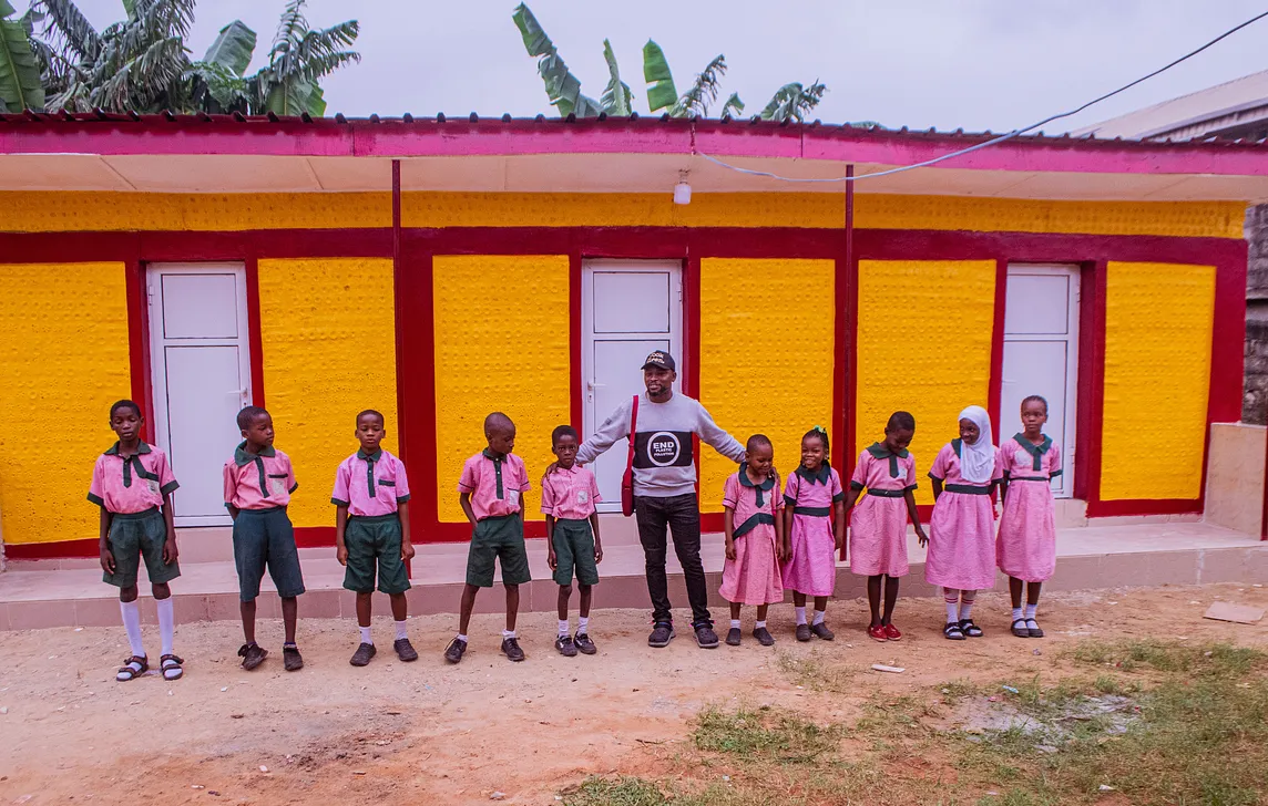 ICCDI, DHL Unveil Lagos School Toilet Built With Plastic Bottles