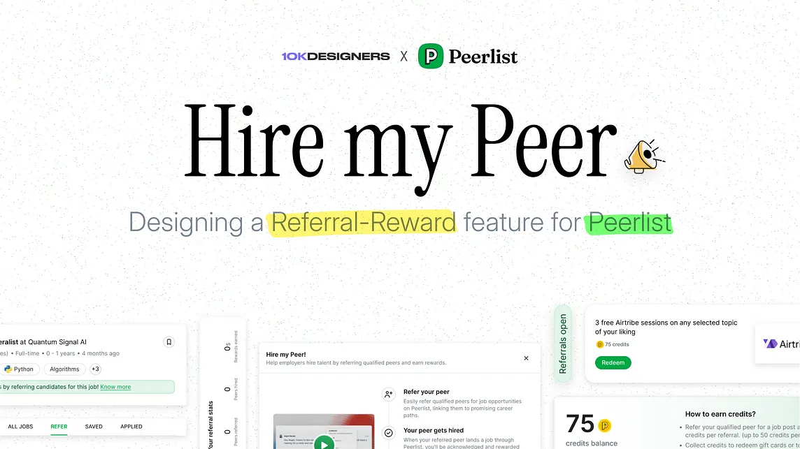 Designing a Referral-Reward feature for Peerlist