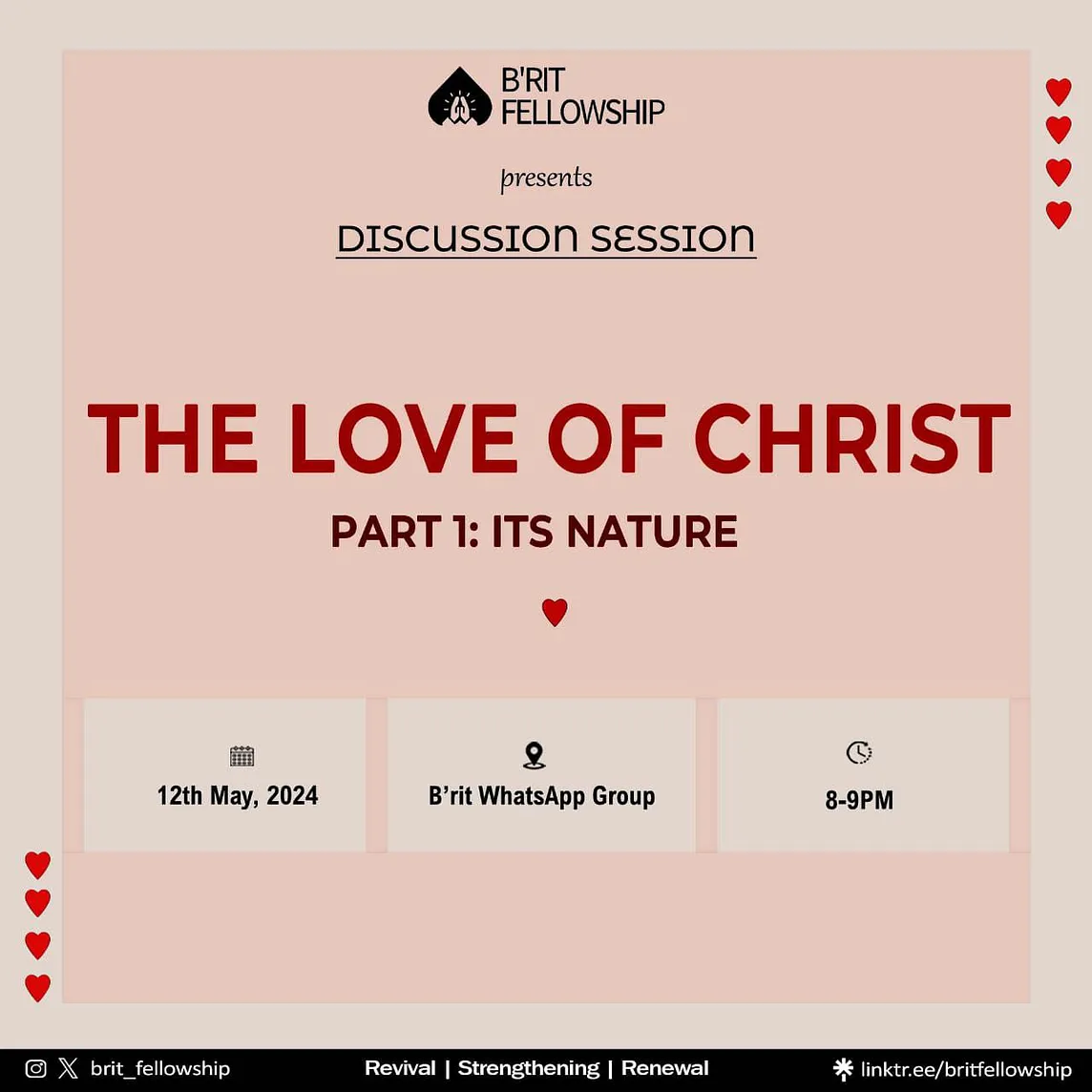 The Love of Christ: Its Nature (1)