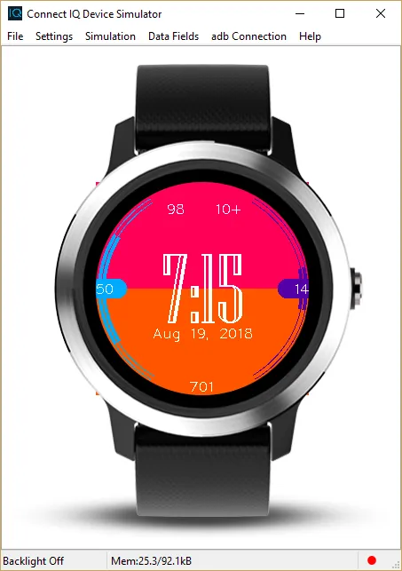 Making a watchface for Garmin devices