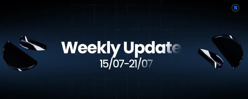 Weekly Update: 15/07–21/07