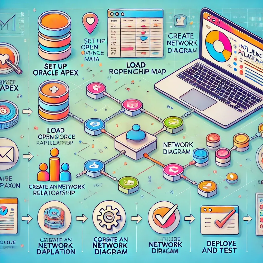 Building a Relationship Map Using Oracle APEX no-code platform and Oracle Database 23 ai