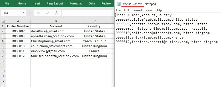 C# - Conversion from Excel to CSV or CSV to Excel