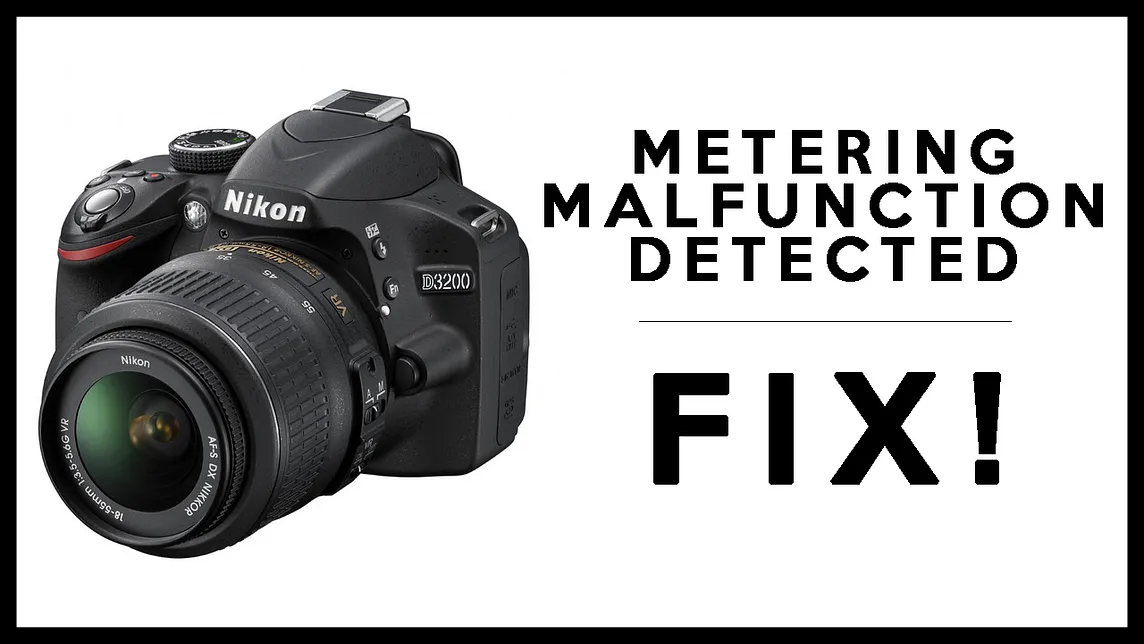 How to Fix a Dropped Nikon DSLR | Metering Malfunction Detected (Nikon DSLR / D3200)