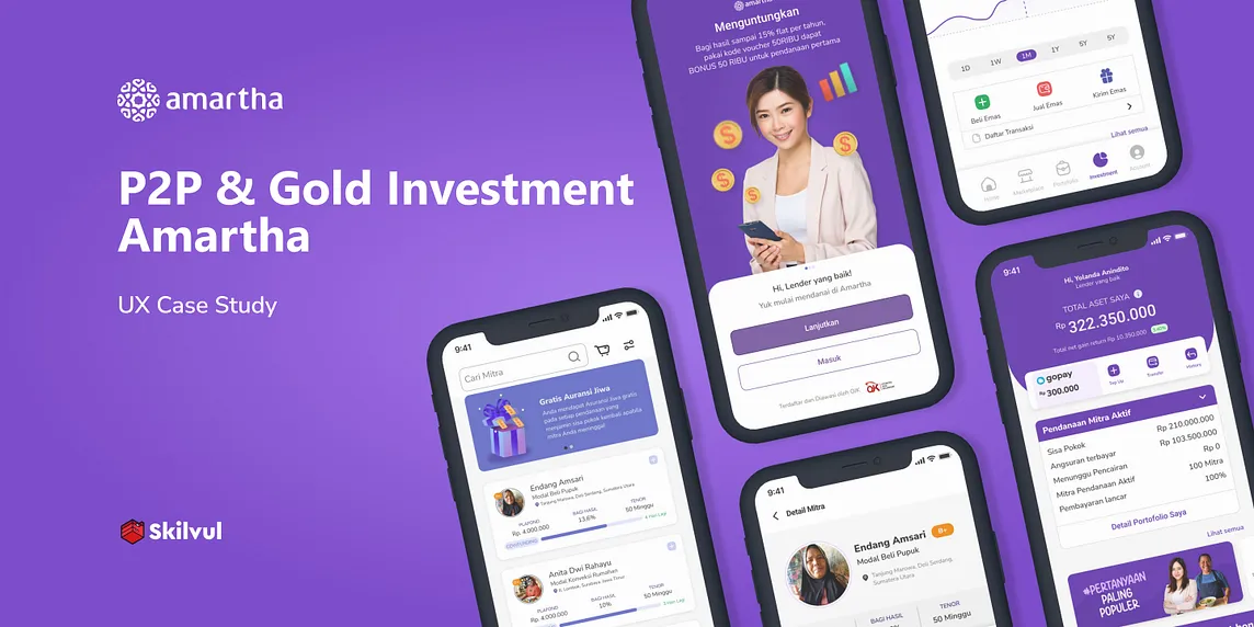 UI/UX Case Study — Gold Investment Amartha P2P Landing