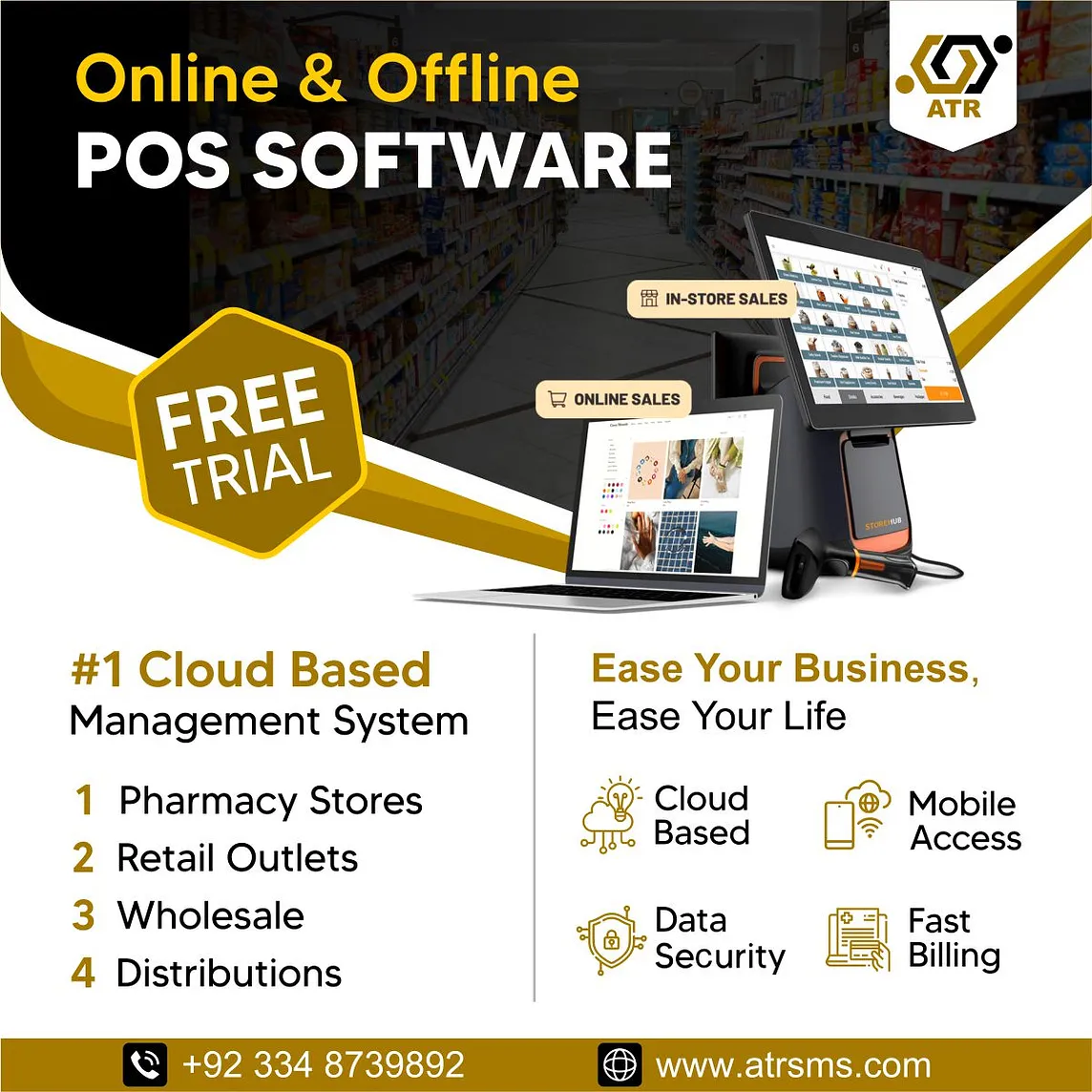 Cloud Based POS System for Retail in Lahore | ATRSMS