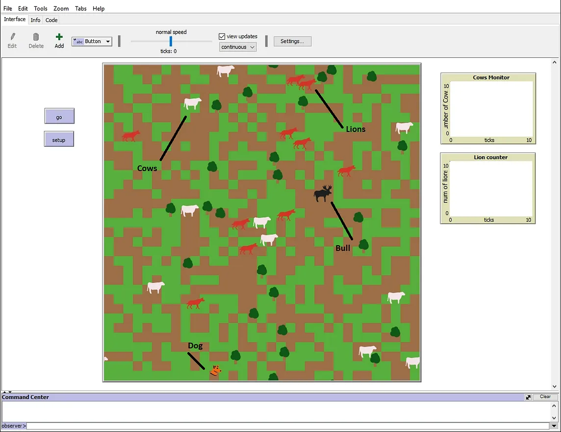 Creating a Multi-Agent Base System with NetLogo