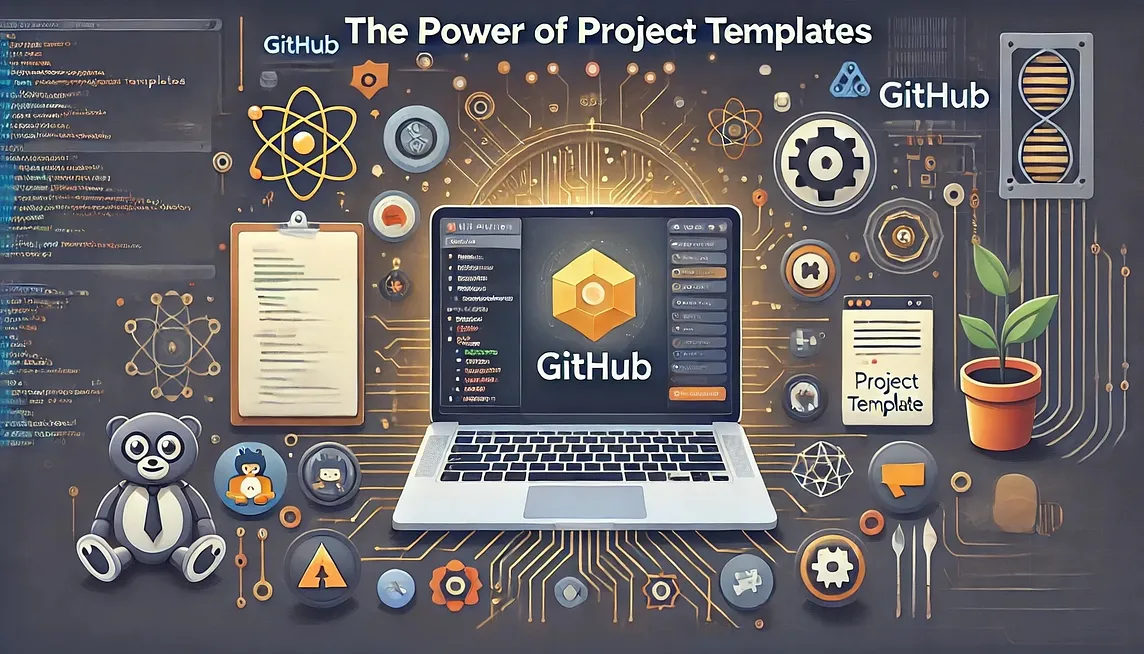 Illustration depicting the power of project templates, created by DALL-E