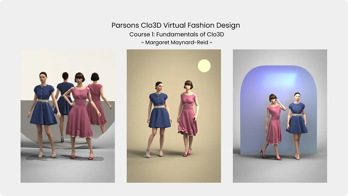 Parsons Clo3D Virtual Fashion Design: Course 1