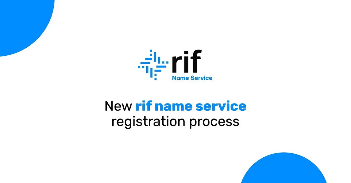 New RIF Name Service registration process