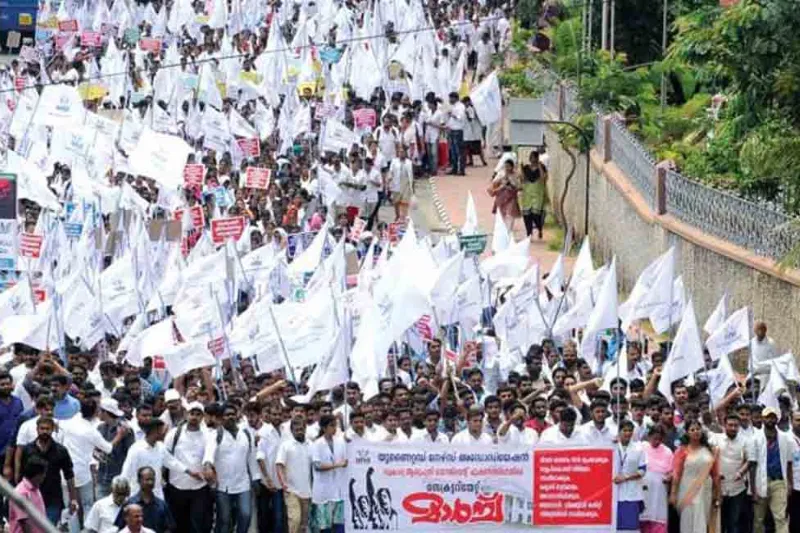 Nurses in Thrissur Unite in Strike Against Hospital Director’s Alleged Violence