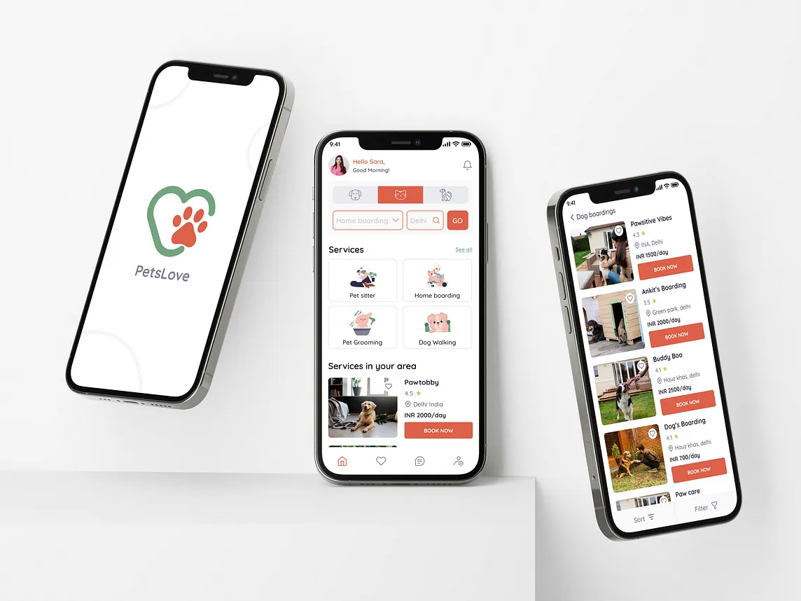 Making pet service booking process easy for young single professionals- UI case study