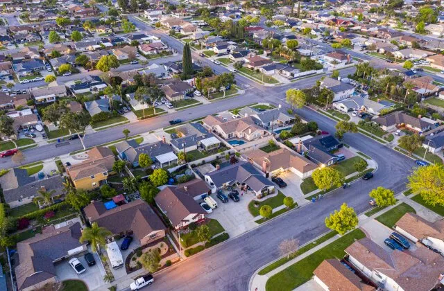 A suburban area in Clearwater, Florida. Where the real estate market is booming in 2023.