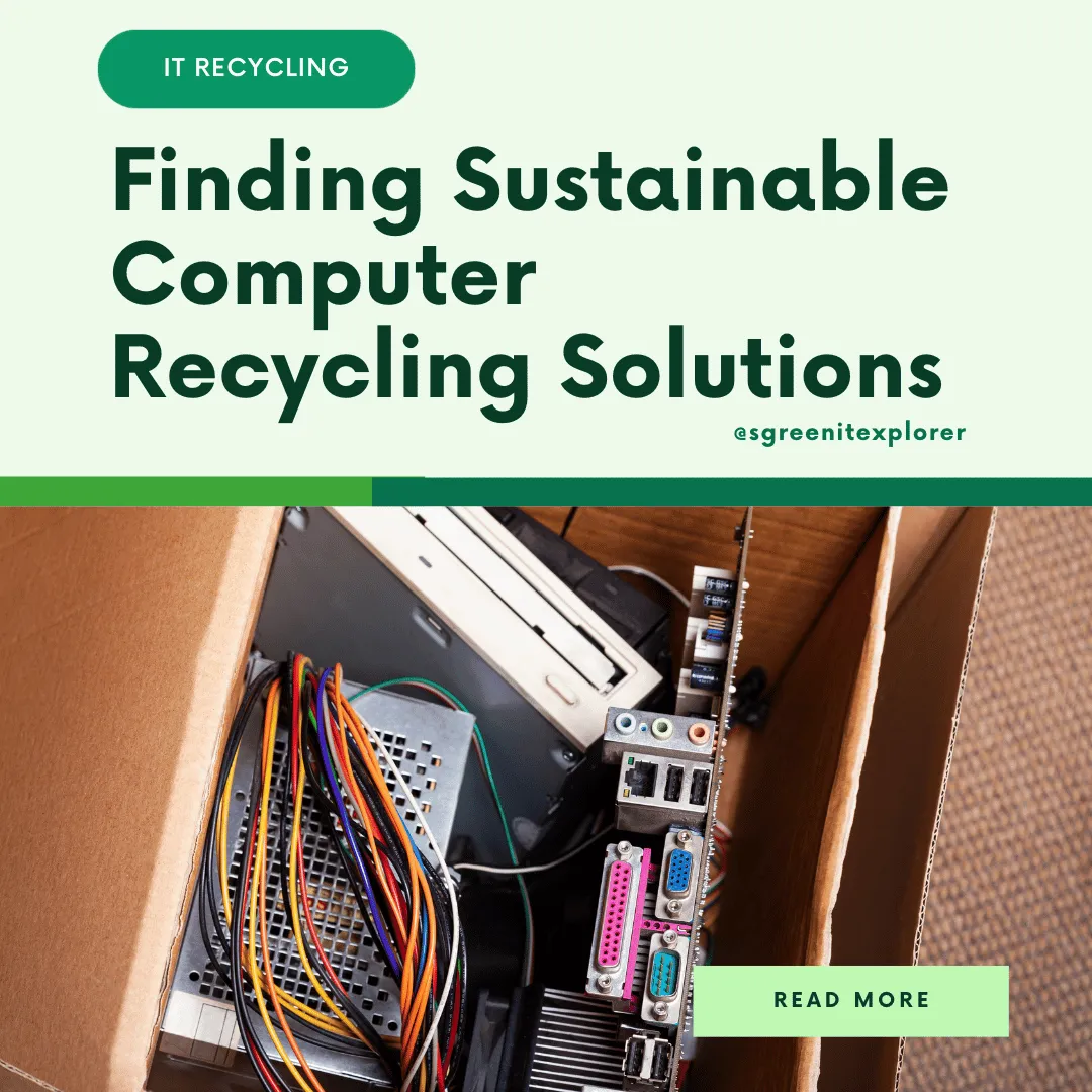 Finding Sustainable Solutions: Computer Recycling Near Me