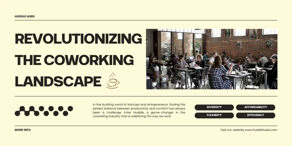 Revolutionizing the Coworking Landscape: How Huddle is Transforming Cafes into Productive…