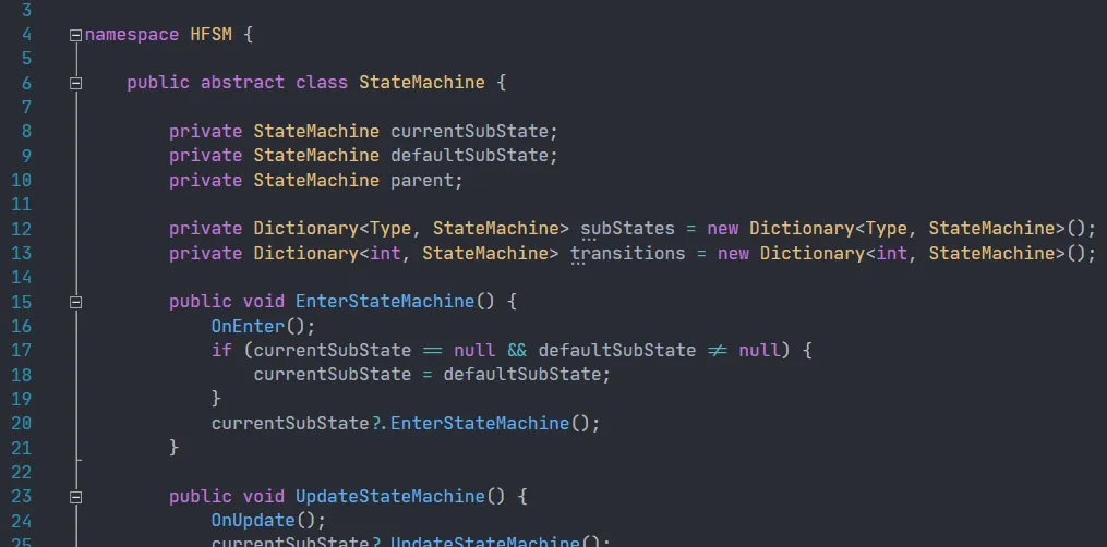 Hierarchical Finite State Machine