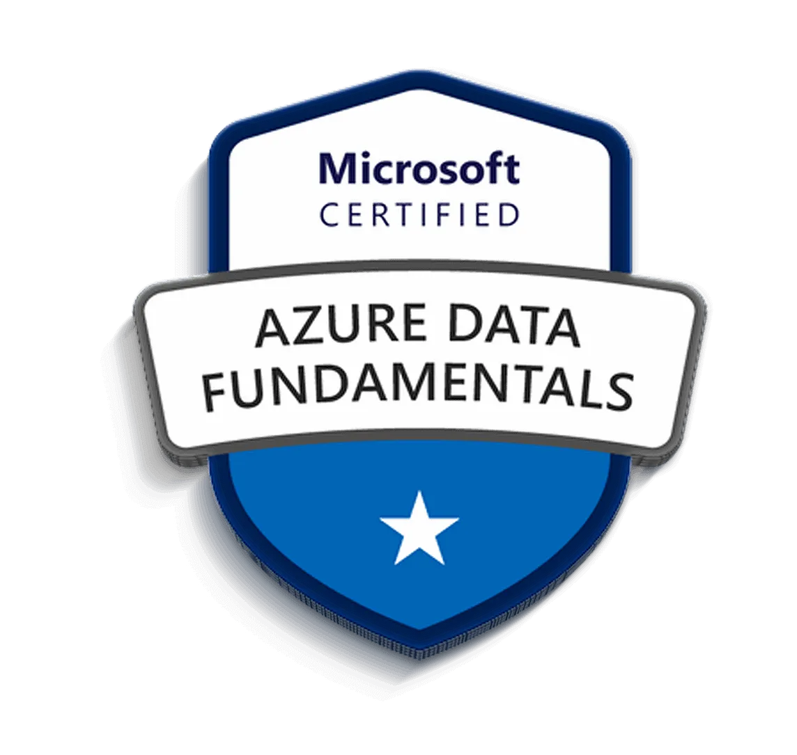 Microsoft Certified Azure Data Fundamentals logo