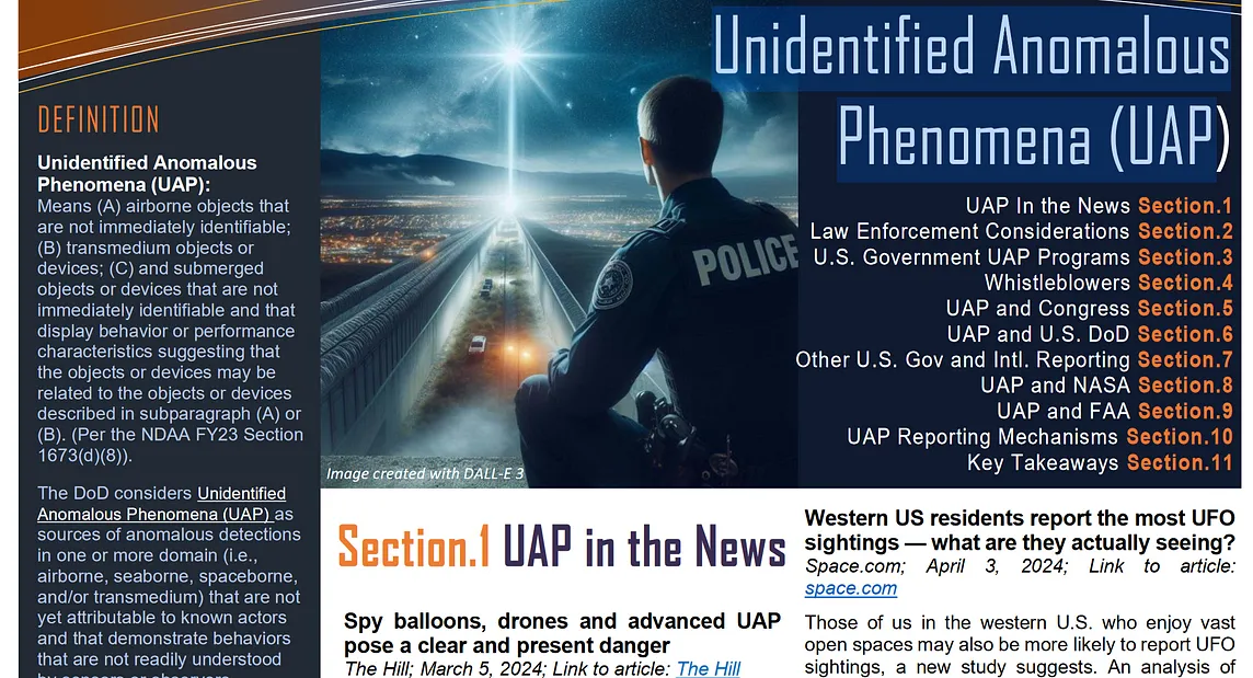 Police Prepare for UFOs