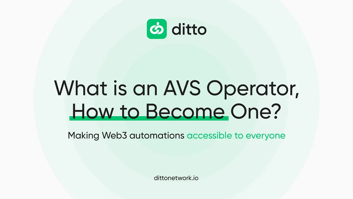 What is an Operator, Why and How to Become an AVS Operator