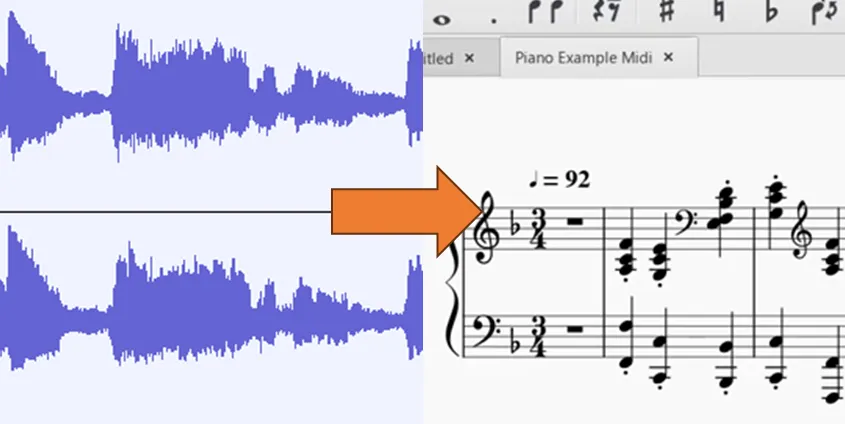 Converting Audio File to Music Notes