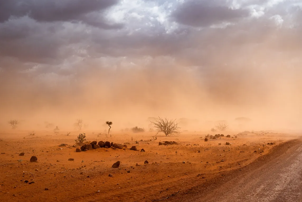 African landscape and climate change