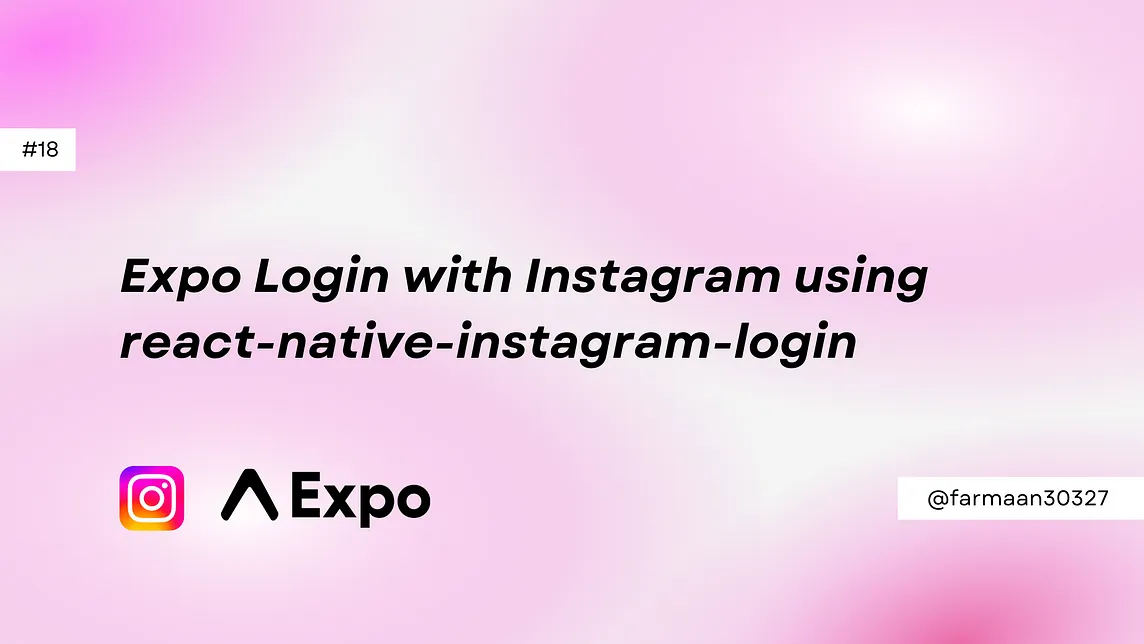 Expo Login with Instagram using react-native-instagram-login