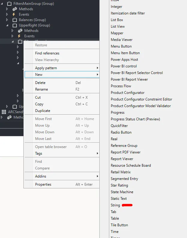 Dynamics 365 Finance and Operations: Filtering on the grid with TextBox