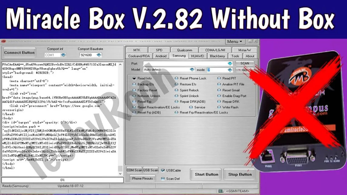 Miracle Box V2.82 Tool Without Box Free Download — Miracle Box (Thunder Edition) Ver 2.82