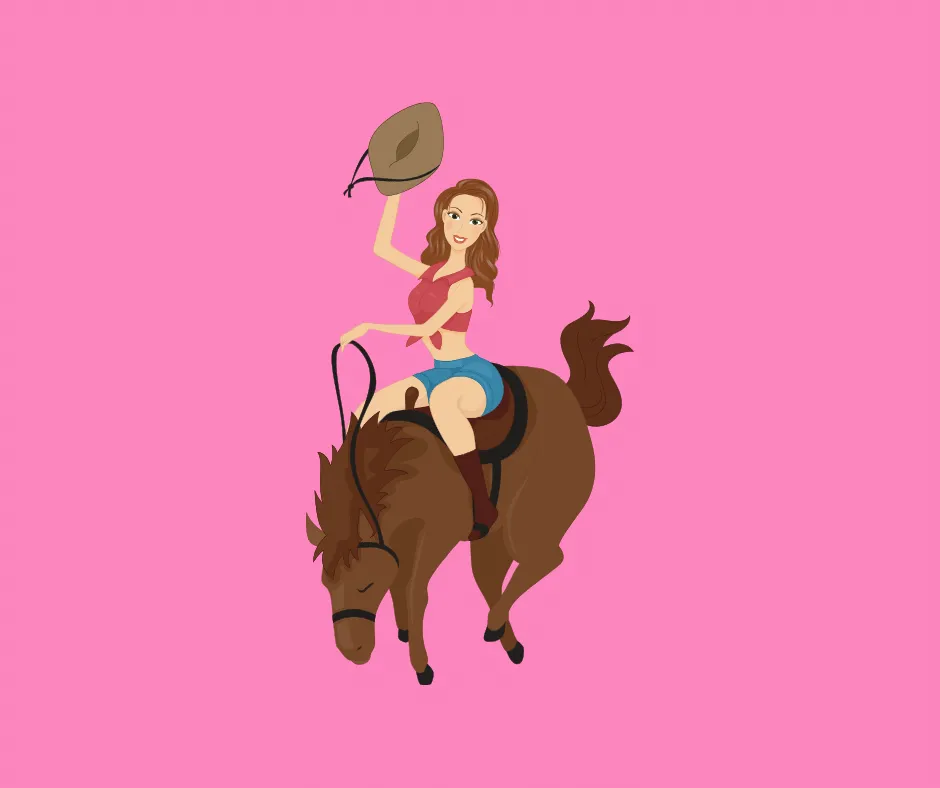 girl riding a horse