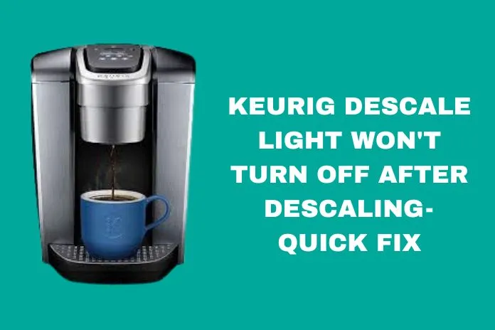 KEURIG DESCALE LIGHT WON’T TURN OFF AFTER DESCALING — QUICK FIX