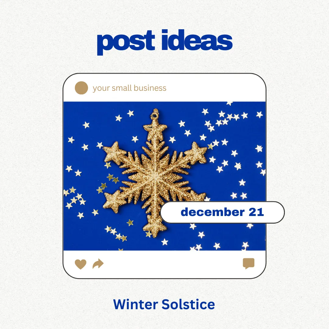 Post Ideas for December 21