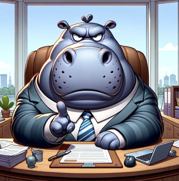 A hippo at work highest paid person’s opinion