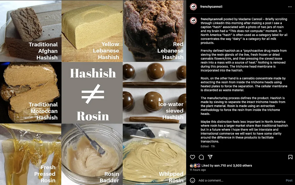 Is rosin “hash”?