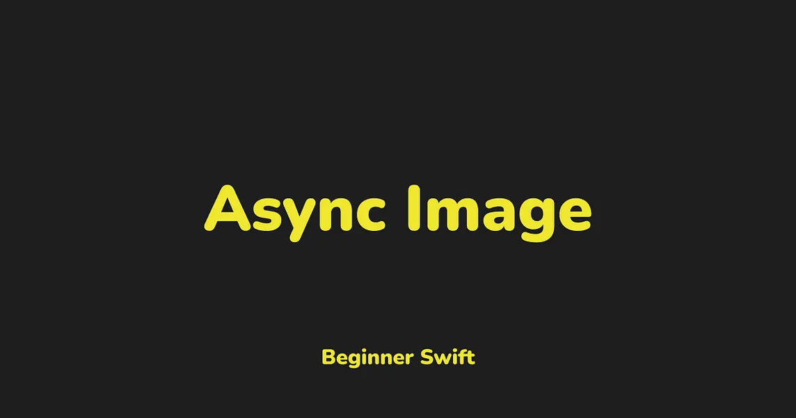 How to Do Async Image, Right (Featuring Supabase)