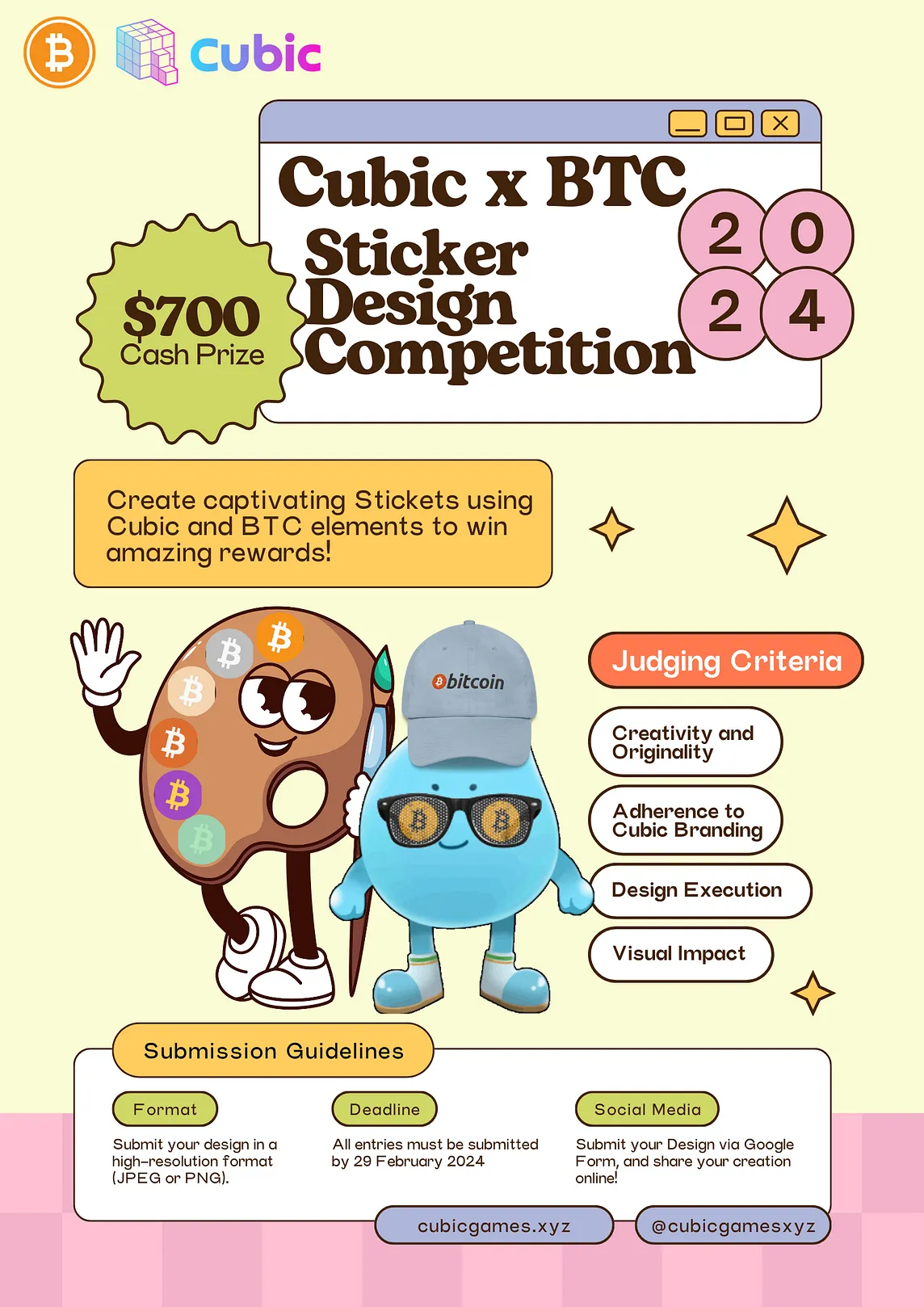 Cubic x BTC Sticker Contest ($700 in Prizes!)