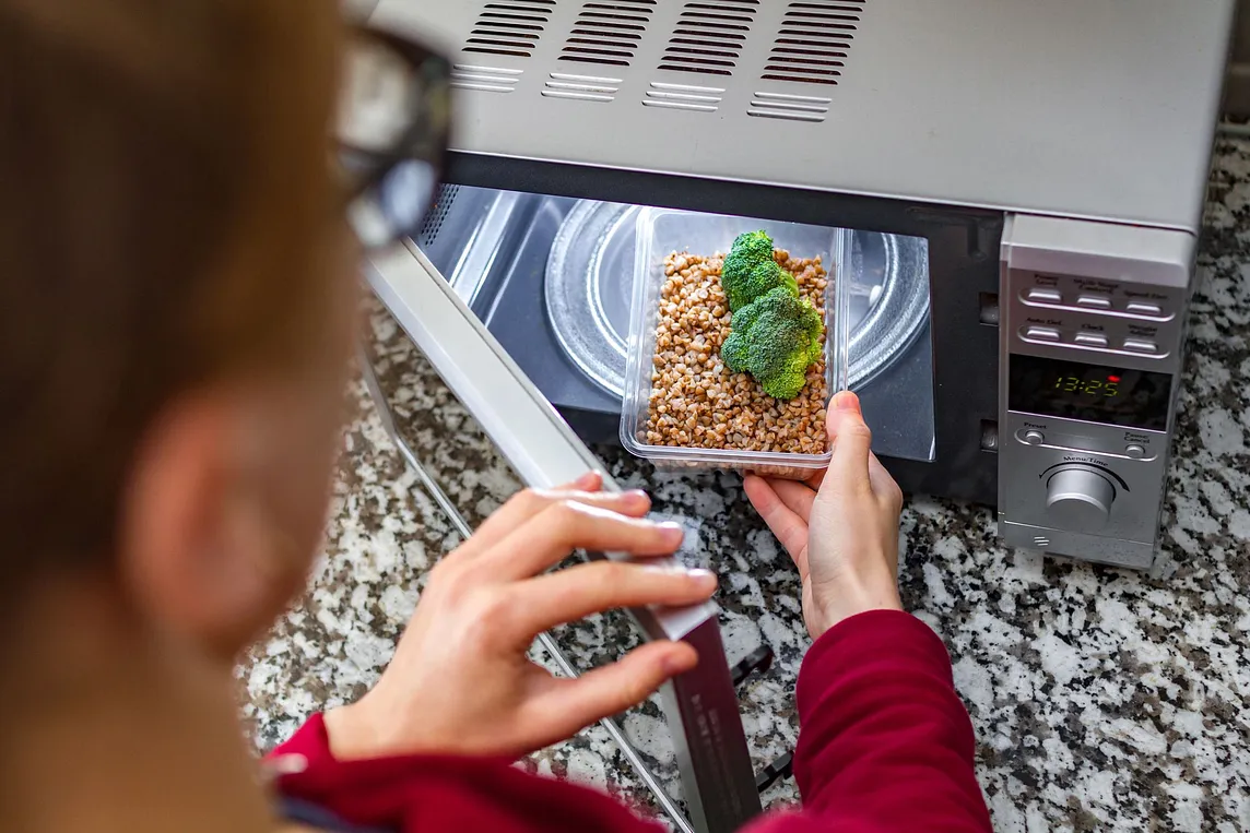 Using a microwave oven to heat food. Something I have never done.