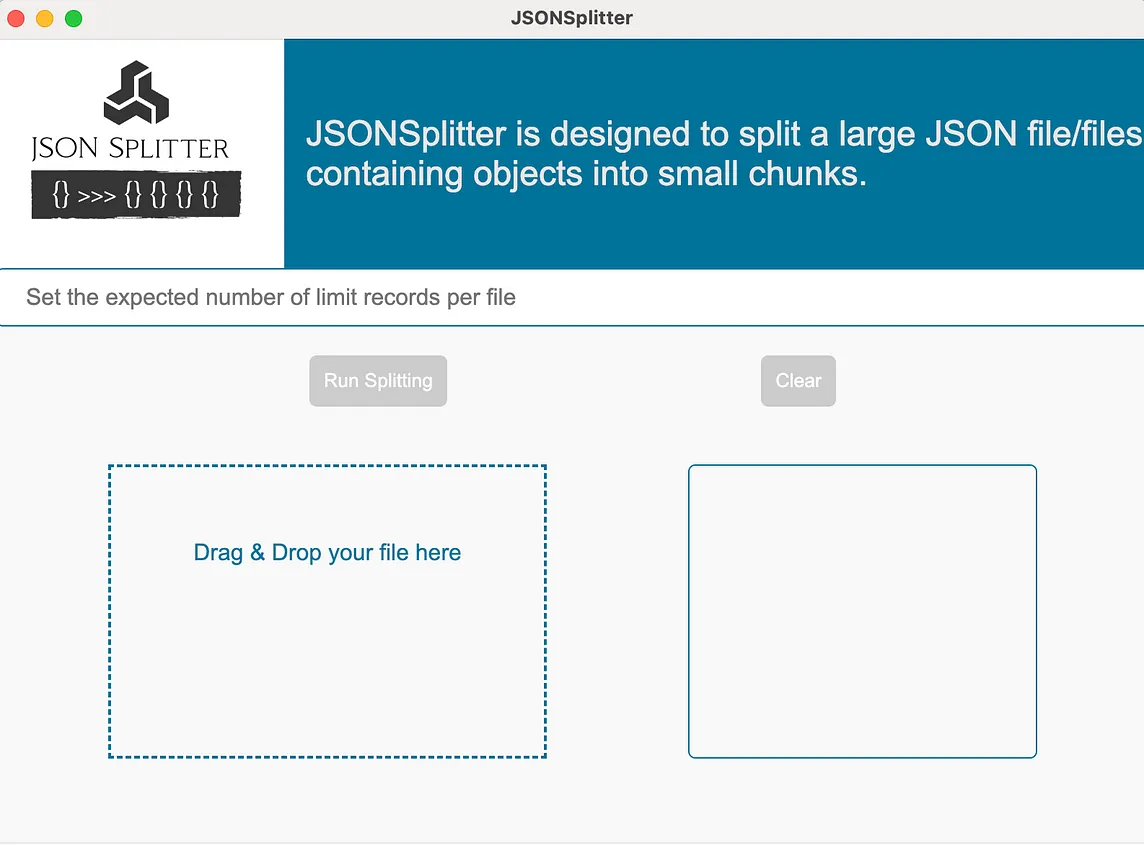 How do I split one or more large JSON files into a bunch of smaller JSON files?