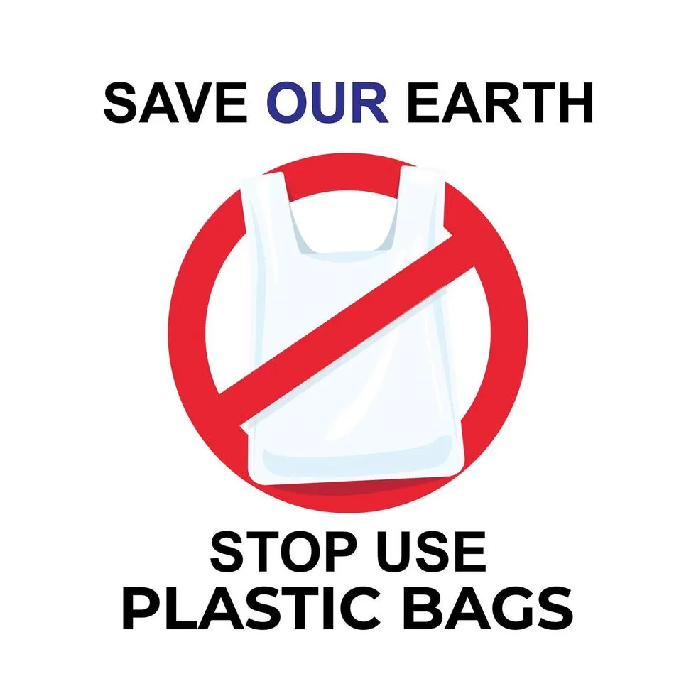 Say No to Plastic and  Save Earth :