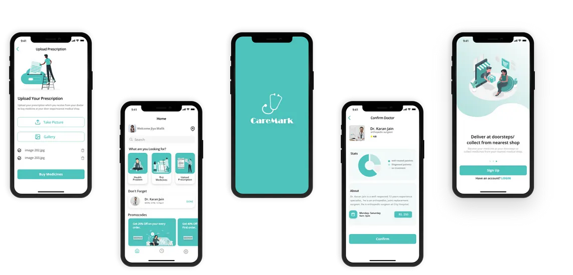 CareMark Pharmacy App — UI/UX Case Study